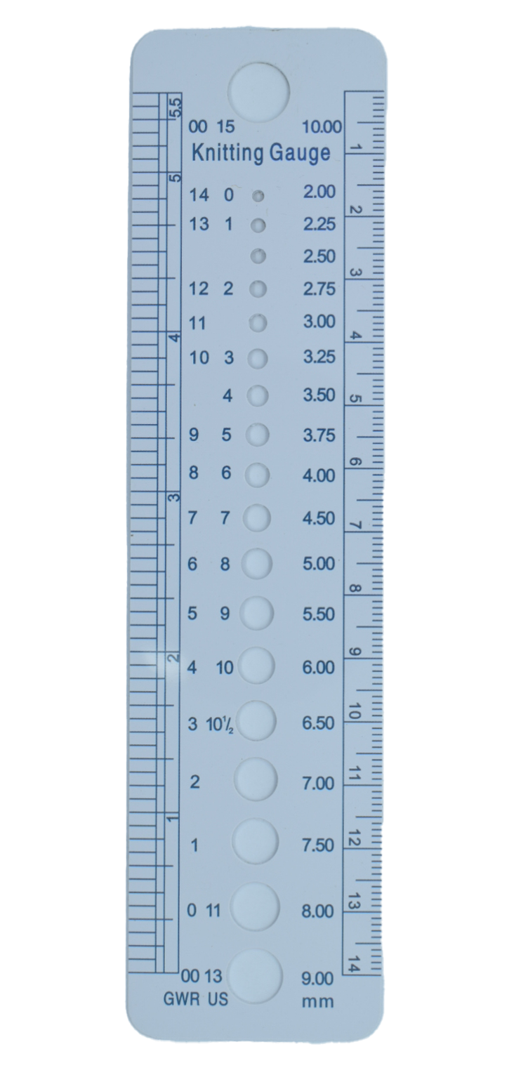 Needle Gauge - Ruler - Wool Warehouse - Experts in everything wool!